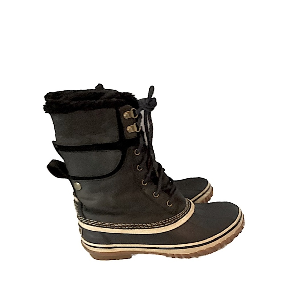 Wind River Snow Boots Leather Faux Fur Lined Waterproof Winter Boots SZ 7